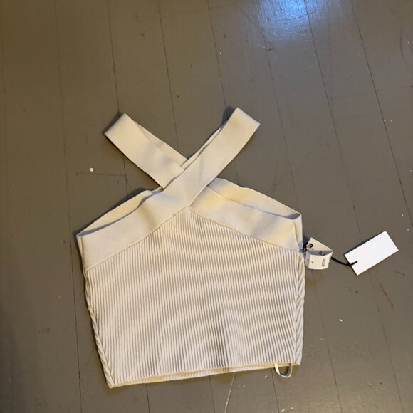 Aritzia Babaton Sculpt Knit Criss Cross Cropped Tank - Picture 3 of 6